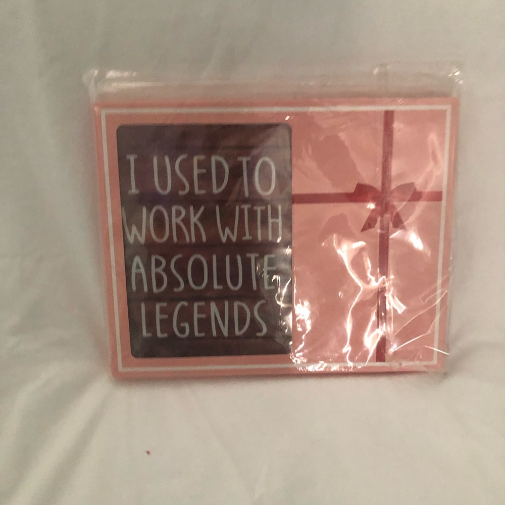 Decorative desk table Wall wood frame- "I Used to Work with Absolute Legends".